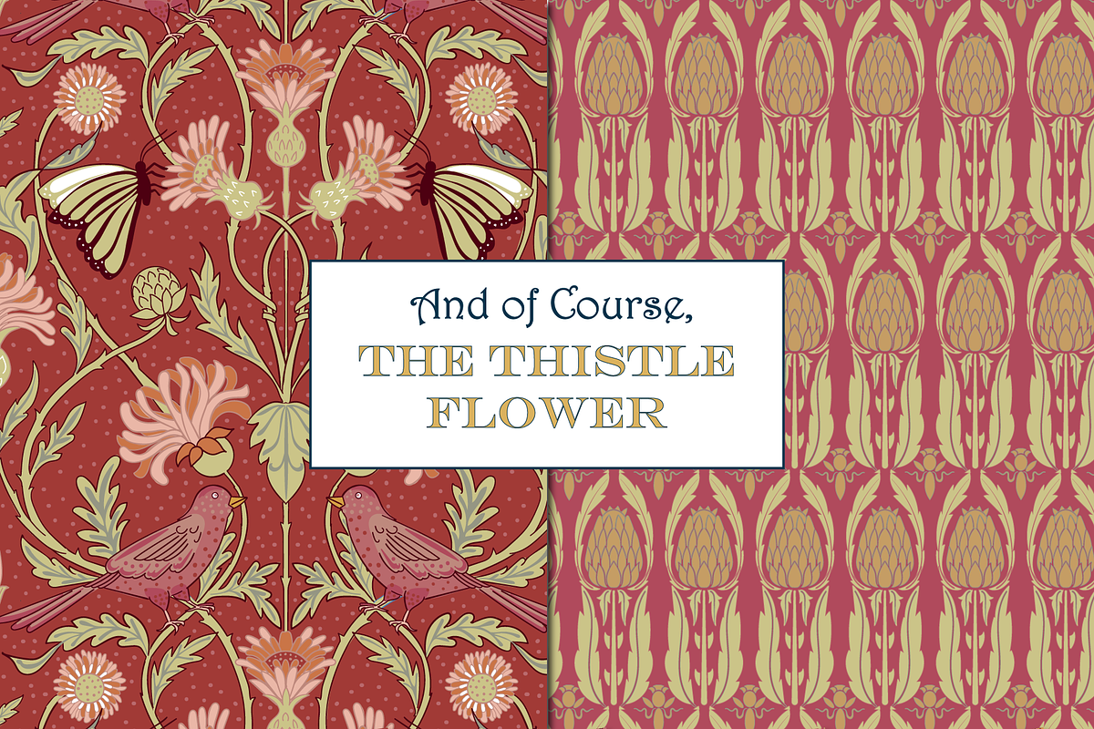 Autumn Boho Patterns Thistle Flowers, a Pattern Graphic by RachelStudio (Photo 8 of 10)