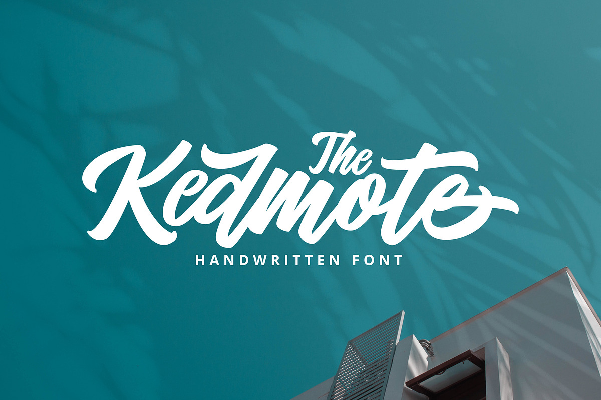 Kedmote - Bold Script Logotype, a Script Font by tebaltipislab (Photo 13 of 14)