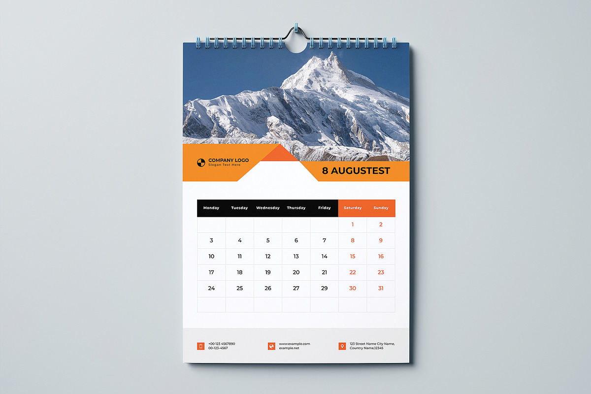 Wall Calendar 2026, a Stationery Template by Cleffon_Graphic_Studio (Photo 10 of 14)