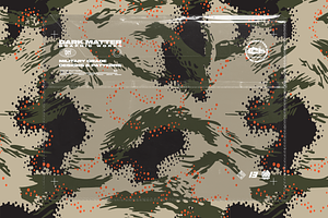 Seamless Spotted Camouflage Pattern