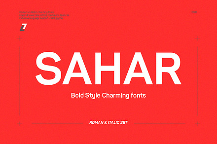 Sahar Bold (Roman & Italic), a Sans Serif Font by Lella7