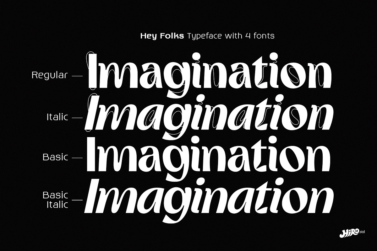Hey Folks - Display Typeface, a Font by HIRO.std (Photo 2 of 10)
