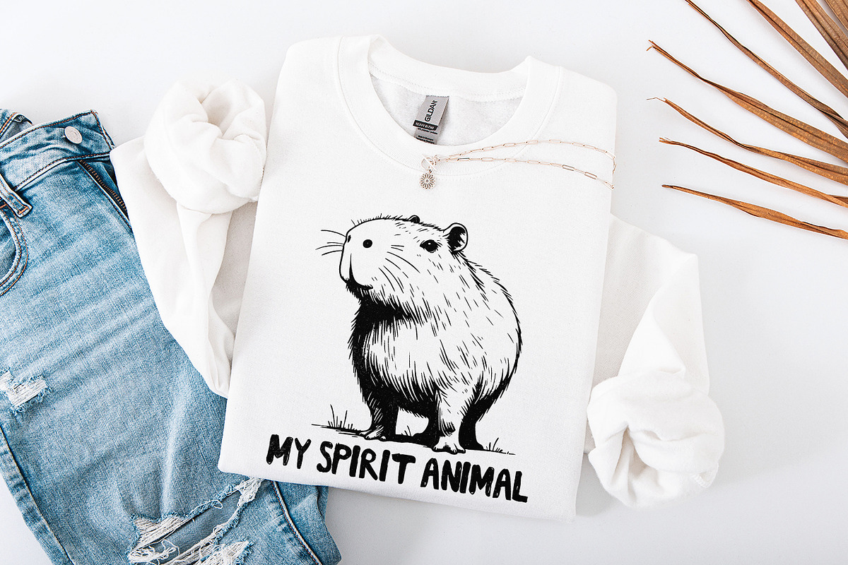 Capybara Spirit Animal PNG, an Illustration by SharpMarketplace (Photo 4 of 9)