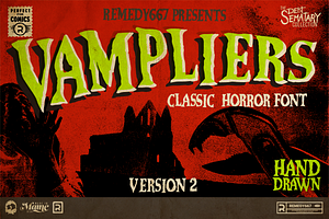 Vampliers, a Serif Font by Remedy667