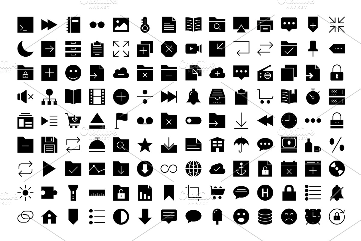 350 iOS & Web User Interface Icons, an Icon by Dinosoftlabs