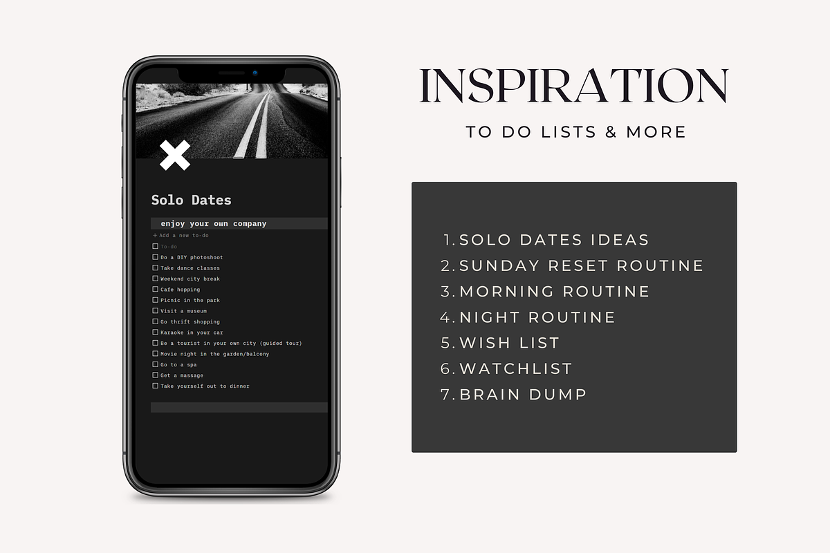 Dark Mode Notion Planner Template, a Templates & Theme by AestheticOrganizer (Photo 5 of 9)