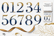 Gold Floral Graphic Collection, an Illustration by Elly Studio (Thumbnail 6 of 14)