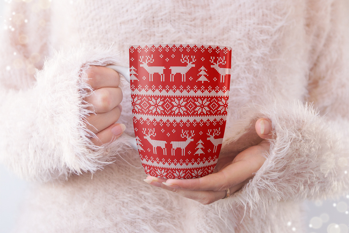 Knitted Christmas Patterns, a Pattern Graphic by JuliaMalinovskaya (Photo 10 of 10)