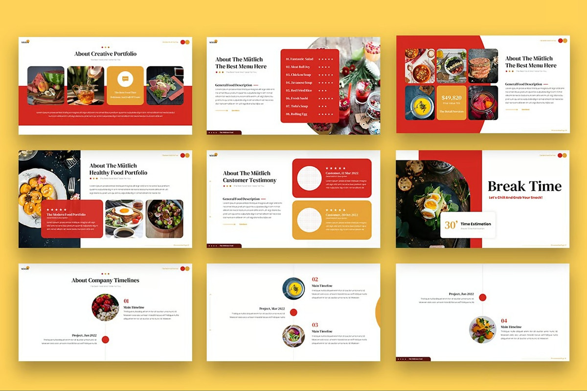 Mutlich - Food Keynote Templates, a Presentation Template by Fit-tee (Photo 3 of 6)