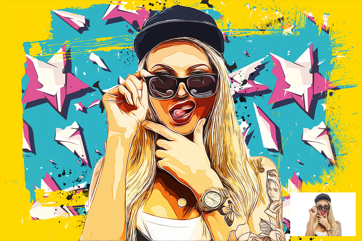Comic Art 3 Photoshop Action, an Action Add-On by iHemalaya (Photo 2 of 4)