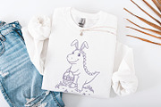 Easter Png, Dinosaur Easter, Easter, an Illustration by SharpMarketplace (Thumbnail 4 of 9)
