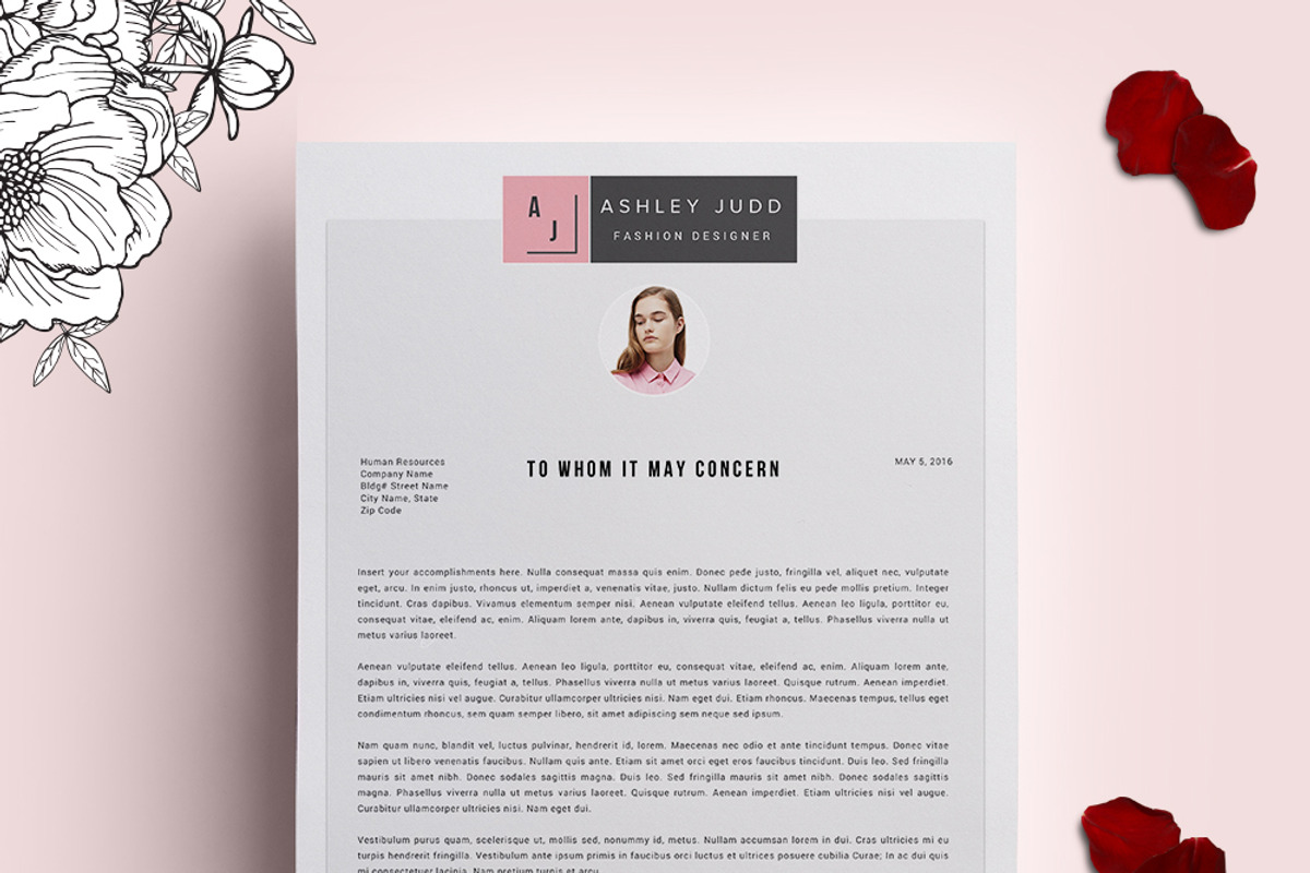 Fashion Designer Resume Template /CV, a Resume Template by Resume21 (Photo 3 of 5)