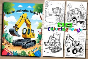 Cartoon Construction Vehicles-Kids, an Arts & Entertainment Photo by Wow Magic