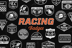 Racing Badges - Mono, a Branding & Logo Template by cd-design.co