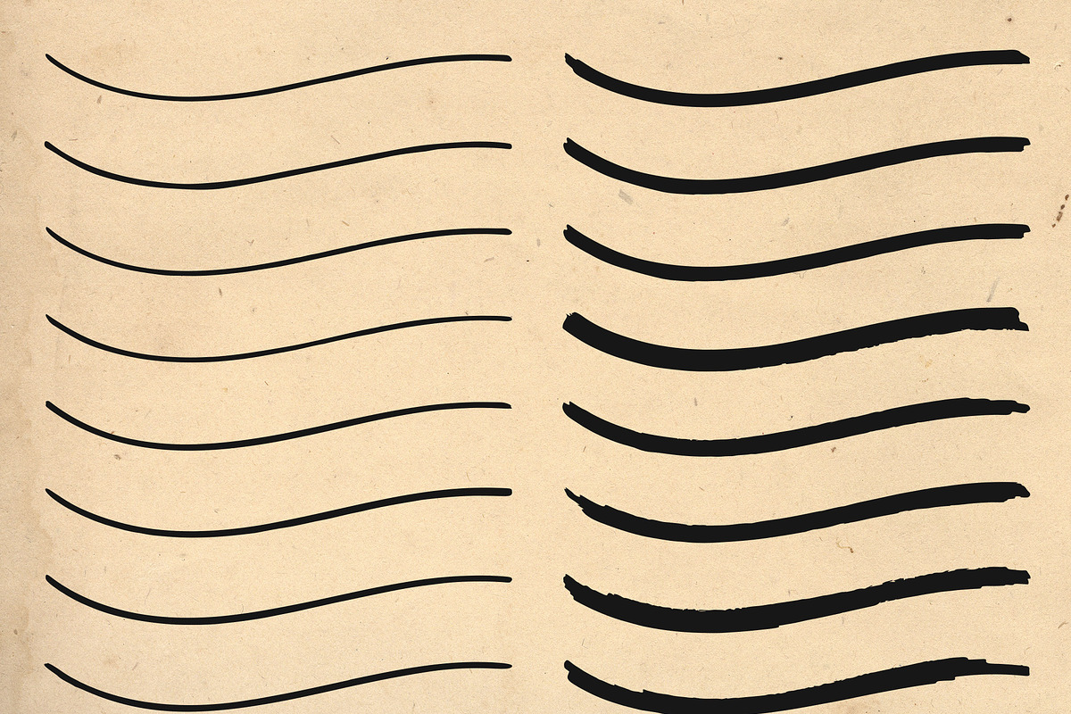 24 Marker Pen Illustrator Brushes, a Brush Add-On by Spoon Graphics (Photo 2 of 2)
