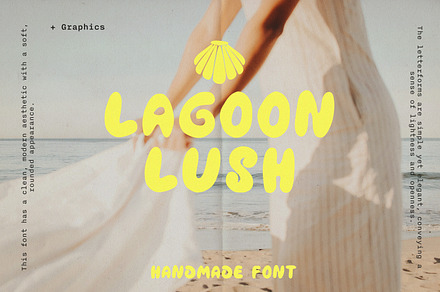 Lagoon Lush Bold Handmade Font, a Handwritten Font by Lidberia