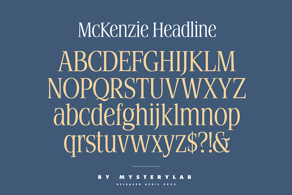 McKenzie Headline Nineties Font, a Serif Font by Mysterylab Designs (Photo 5 of 9)