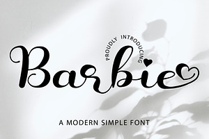 Barbie - Script Font, a Script Font by Densu Creative