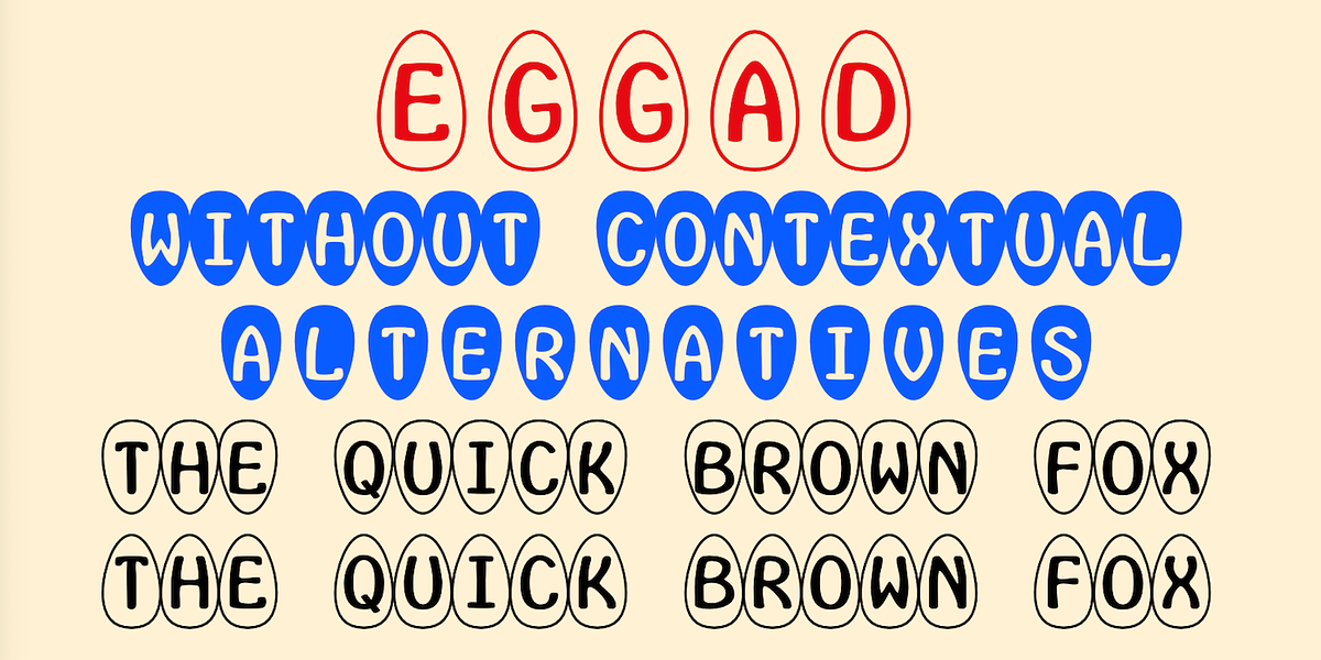 Eggad, a Font by Ingrimayne Type (Photo 6 of 6)