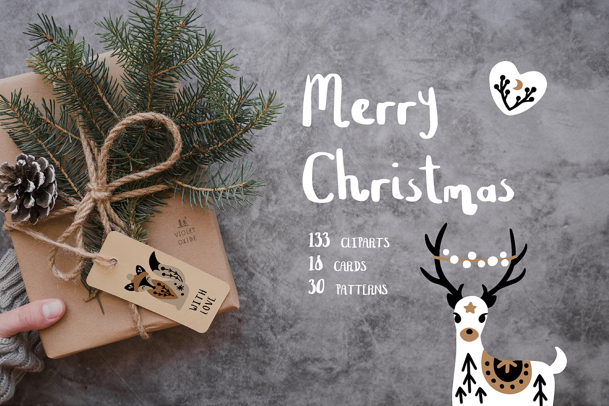 Merry Christmas Bundle, a Graphic by VioletOxide (Photo 1 of 13)