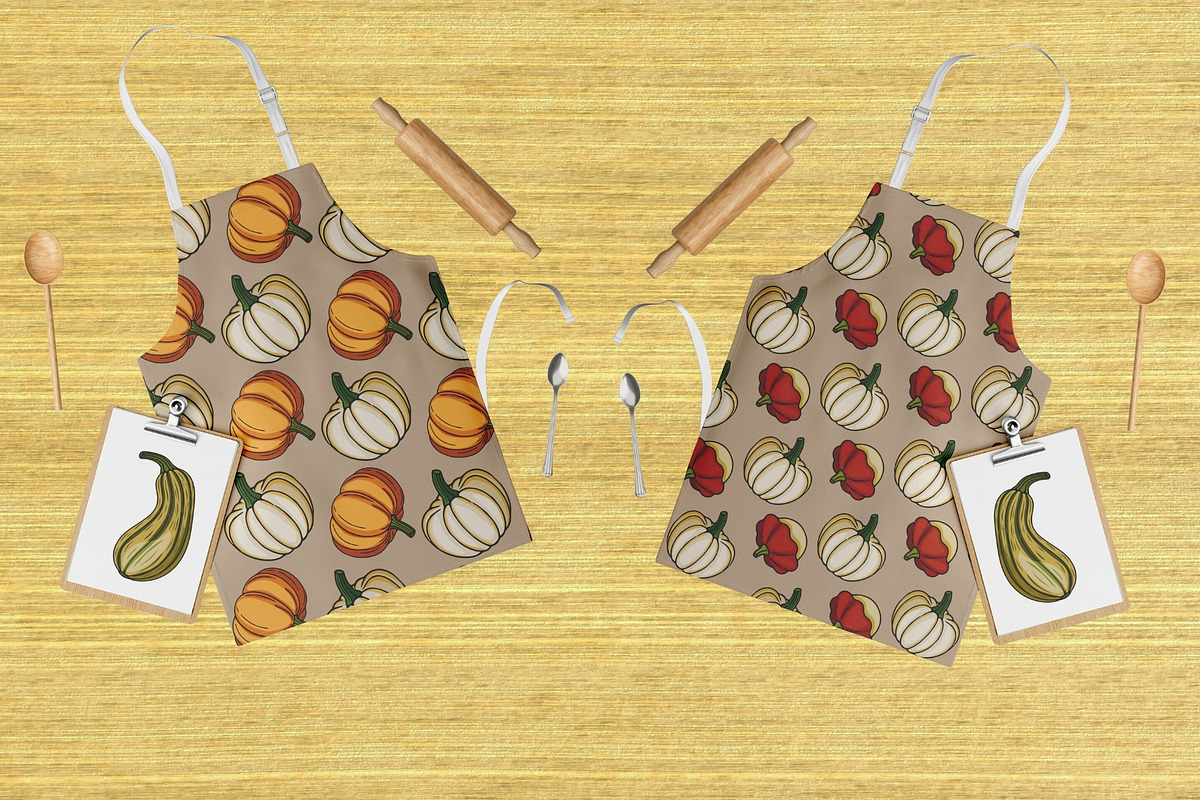 Autumn Harvest: Pumpkin & Squash, a Pattern Graphic by Elatedowl (Photo 6 of 13)