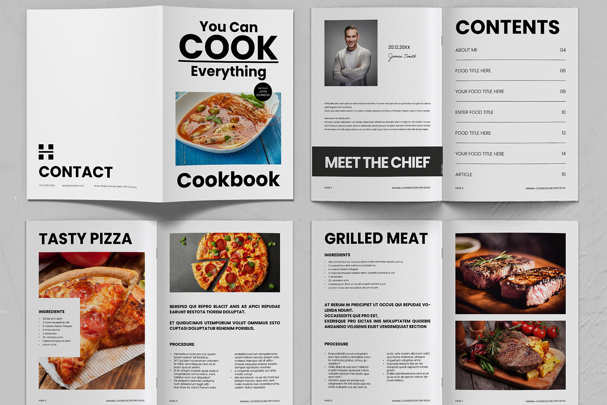Cook Book Template, a Magazine Template by ContestDesign (Photo 2 of 3)