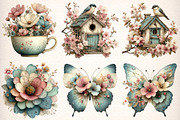Whimsical Spring Clipart Bundle, a Transportation Illustration by Digital Artistic99 (Thumbnail 3 of 11)