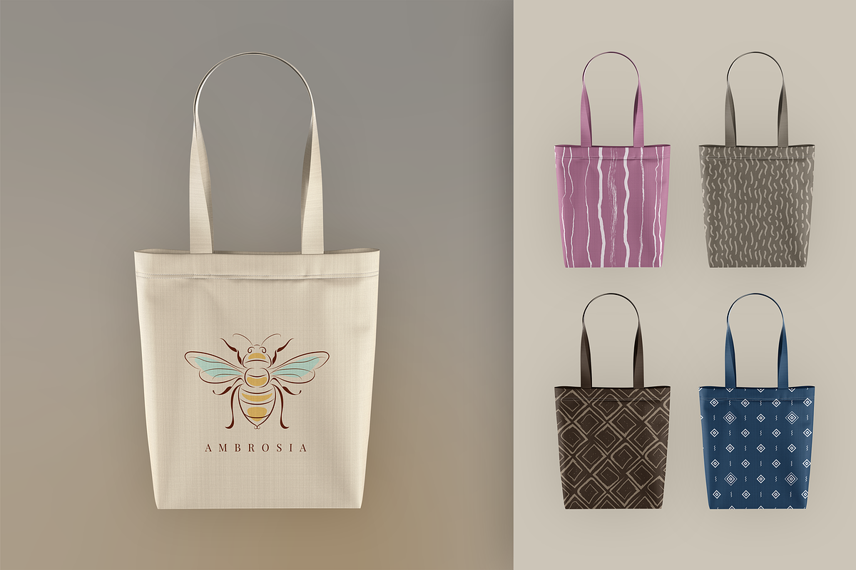 Canvas Tote Bag Mockup, a Packaging Mockup by le-genda (Photo 1 of 5)