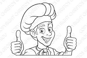 chef new 2024 A13 bw-176, a Person Illustration by Christos Georghiou