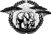 Wild Elephant Silhouette Set, an Illustration by jahid234 (Thumbnail 16 of 21)