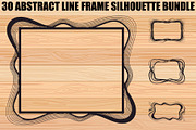 Abstract Line Frame SVG Bundle, an Illustration by yasushie (Thumbnail 1 of 31)