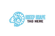 Sheep Shape Logo, a Branding & Logo Template by sologeek (Thumbnail 2 of 3)