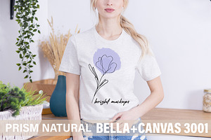 Bella Canvas 3001 Natural Mock Up
