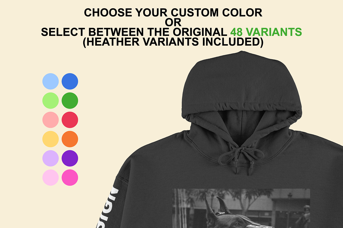 Gildan GI18500 Flat Mockup Template, a Hoody Mockup by Infinity Mockups (Photo 7 of 10)