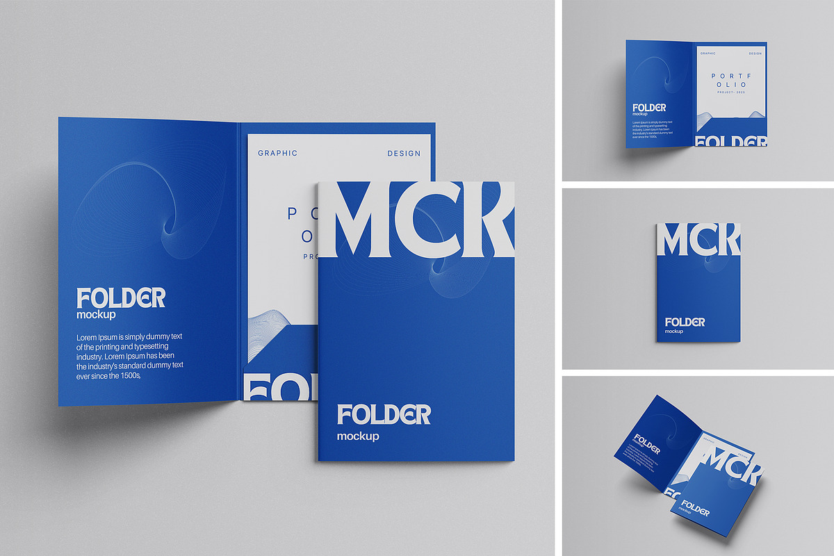 Presentation Folder Mockup, a Books & Magazine Mockup by UFR_GRAPHIC (Photo 1 of 5)