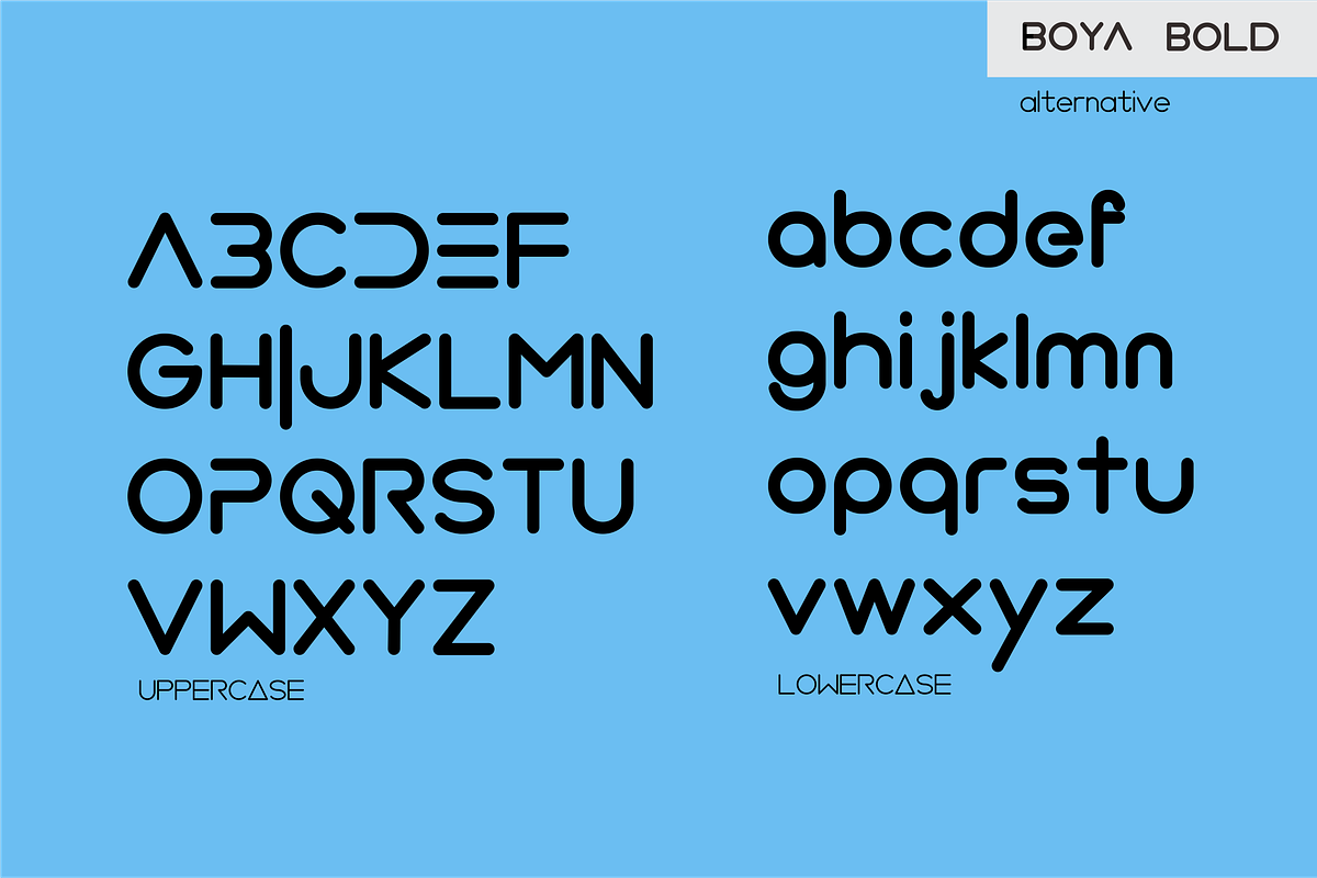 BOYA (Rounded Font ) preview 8