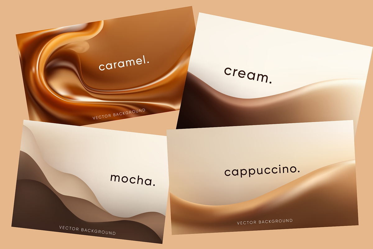 Coffee Wave Gradient Backgrounds, a Background Graphic by Bielousova Art (Photo 3 of 5)