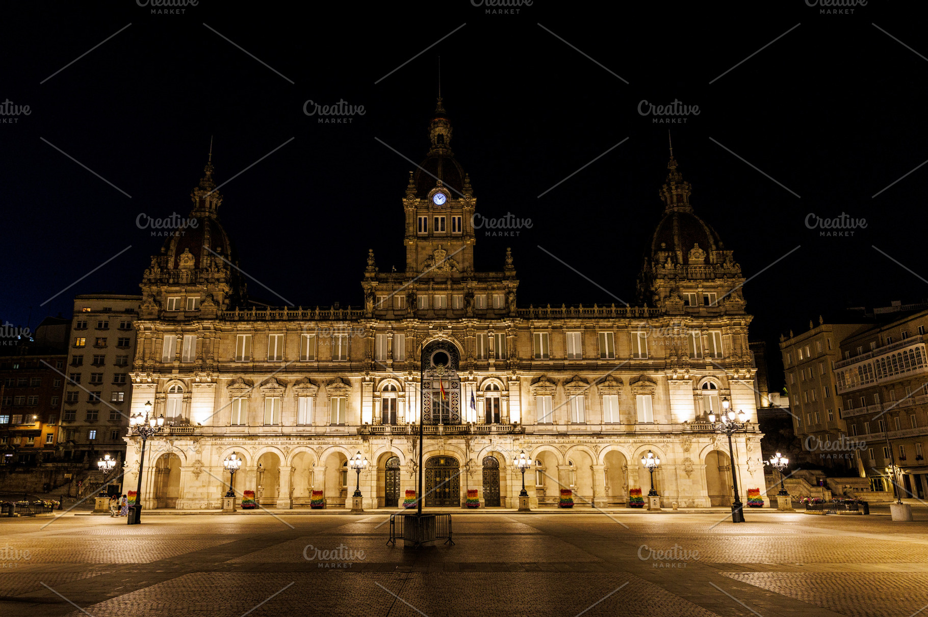 La Coruna Town hall in Maria Pita Square Galicia, an Architecture Photo by Bepslabor