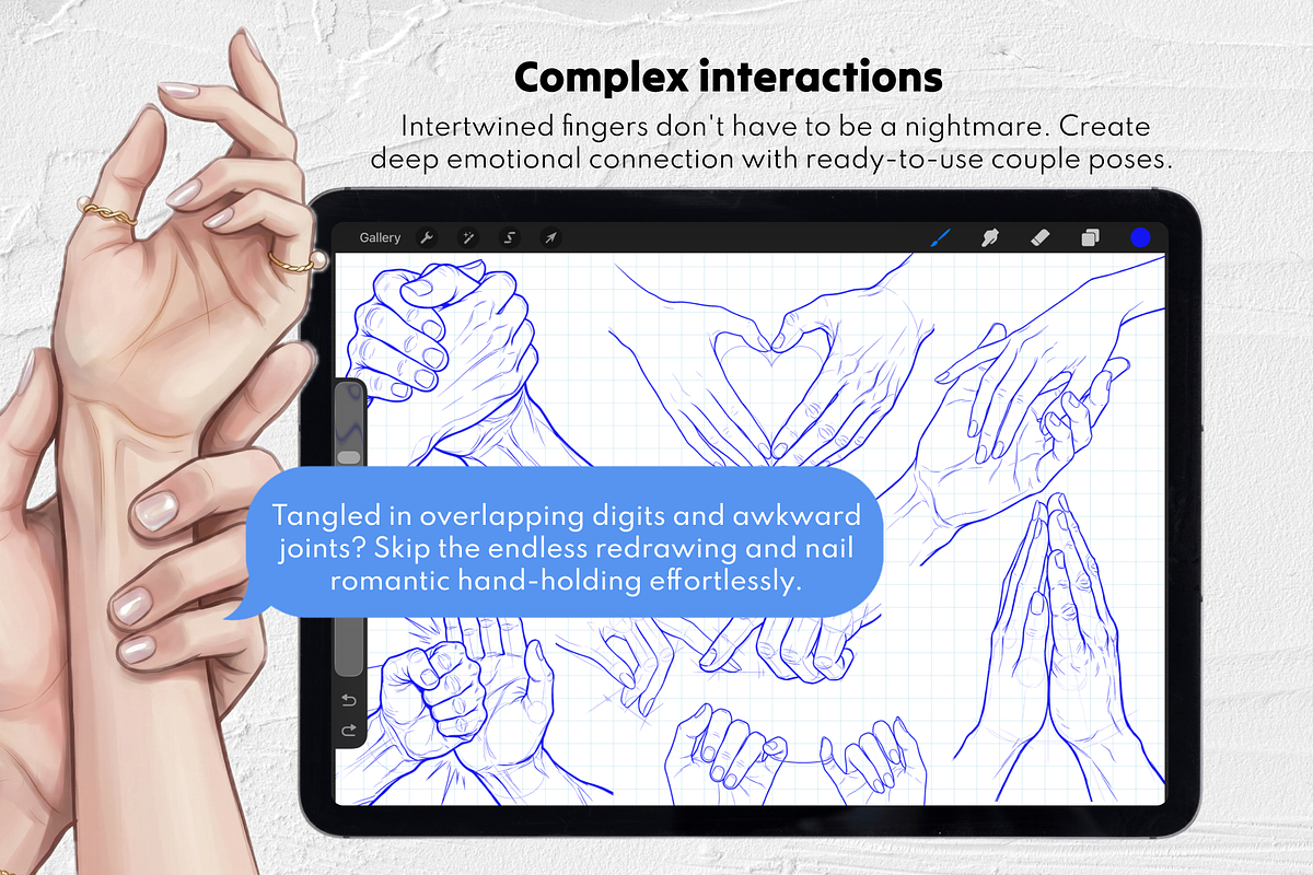 200 Procreate Hand Stamps, a Brush Add-On by Selentaori Studio (Photo 7 of 11)