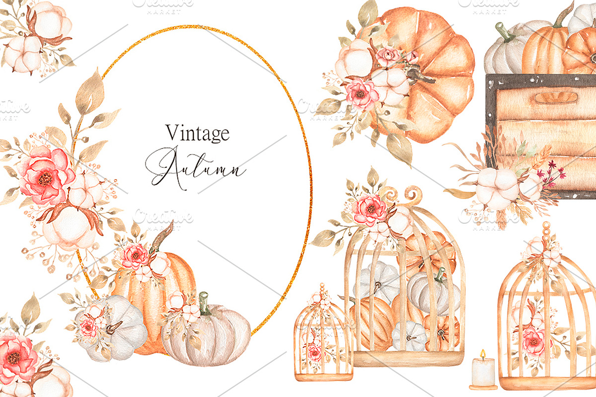 Watercolor Autumn Aesthetic, a Decorative Illustration by MayaNavits (Photo 12 of 14)