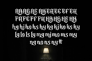 Agitator Blackletter Font, a Blackletter Font by madeDeduk (Thumbnail 10 of 10)