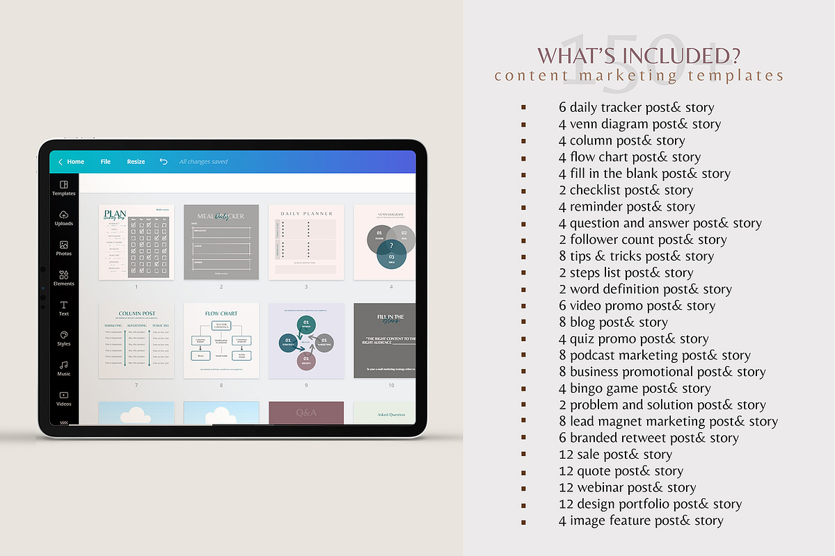 Content Marketing Template CANVA, a Social Media Template by goodesign (Photo 3 of 23)