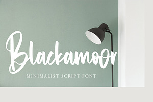 Blackamoor - Minimalist Script Font