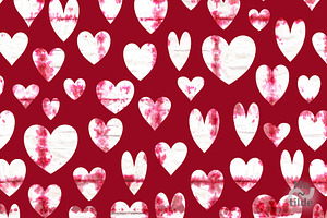 Red ValentineTextures & Hearts