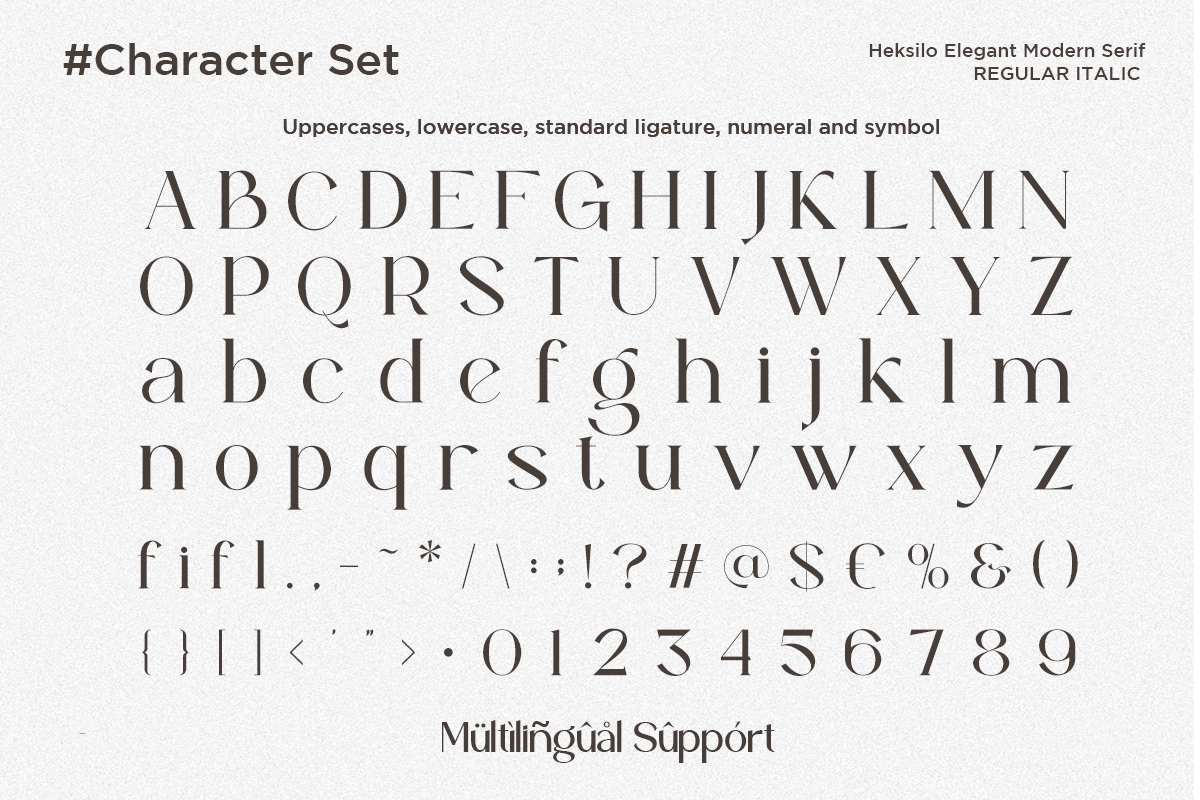 Heksilo - Modern Elegant Serif Font, a Serif Font by Font Liner (Photo 9 of 9)