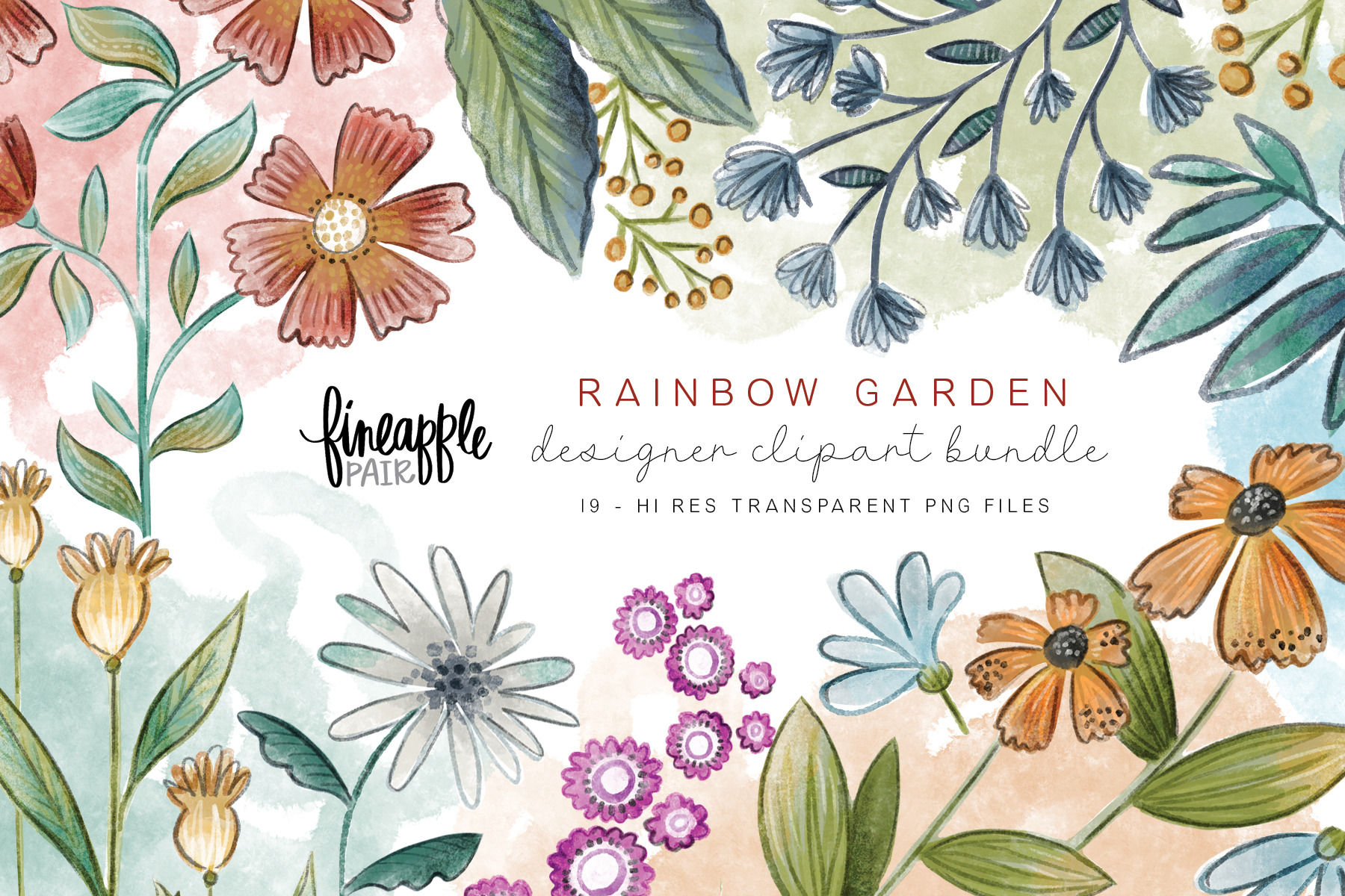 Whimsical Floral Clipart