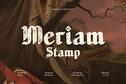 CS Meriam Stamp, a Blackletter Font by Craft Supply Co. (Thumbnail 1 of 8)