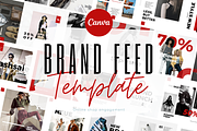 Red Feed Fashion Instagram Template, a Templates & Theme by PayuStudio (Thumbnail 2 of 7)