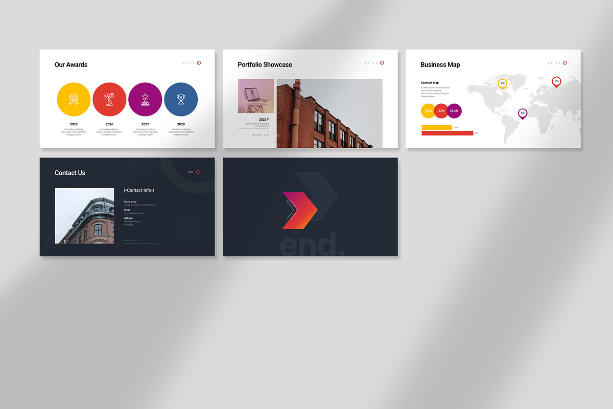 Pitch Deck Presentation Template, a Presentation Template by Work_Stock (Photo 12 of 12)