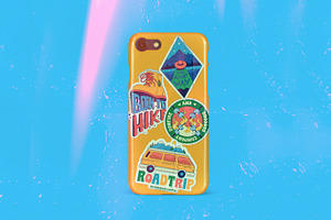 Retro Stickers. Wanderlust Pack.